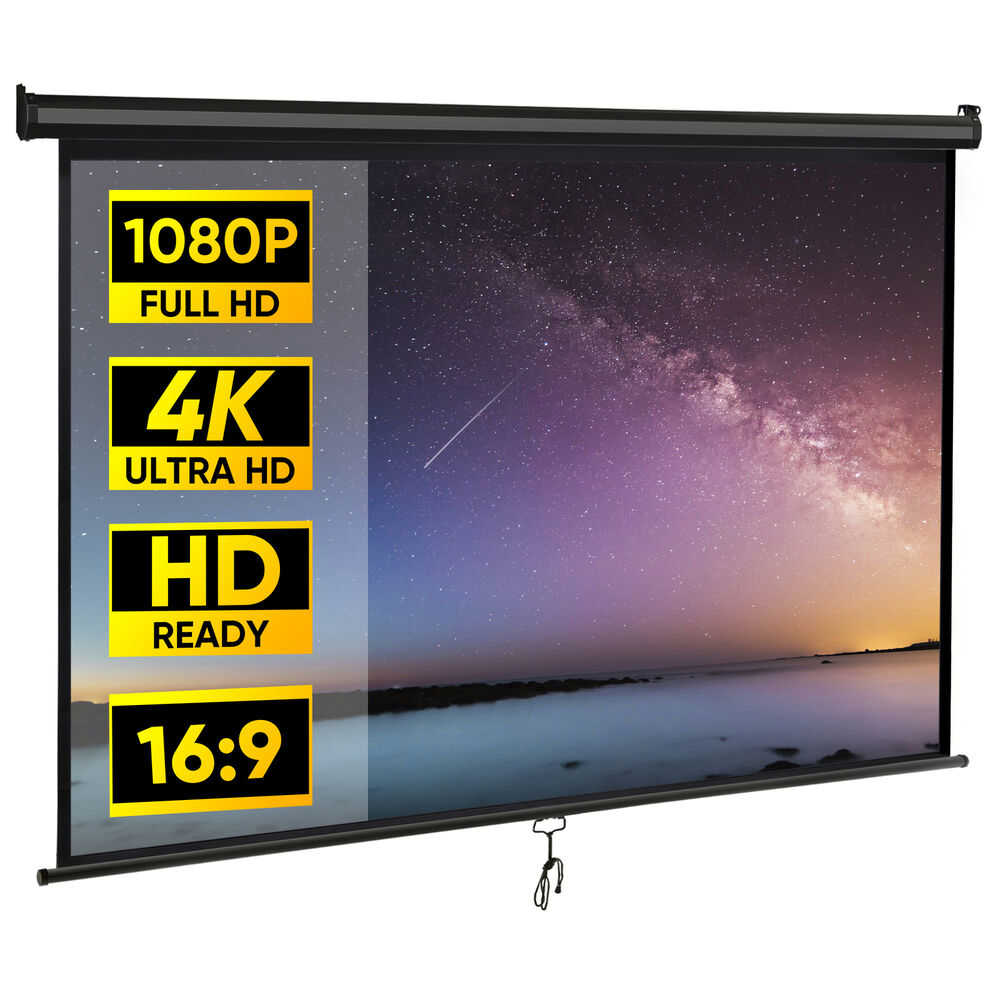 80 Inch 16:9 HD Projector Screen for Home Cinema