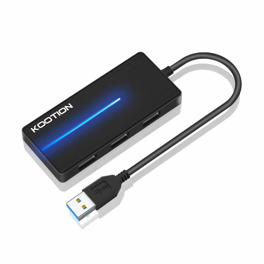Ultra Slim USB Power Hub with 3 Port USB 3.0 and SD/TF Slot Adapter