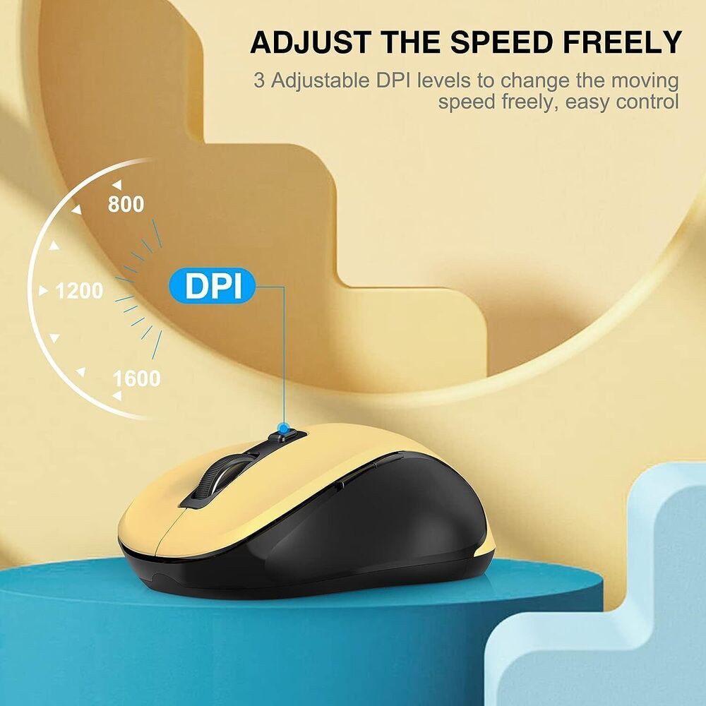 2.4GHz Wireless Optical Mouse with USB Receiver