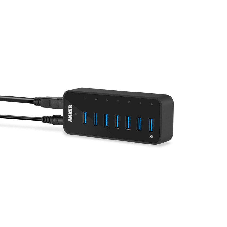 Anker 7-Port USB 3.0 Data Hub with Power Adapter