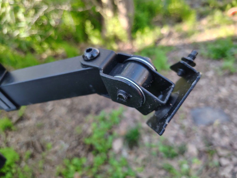 Height Adjustable Heavy-Duty Quad Monitor Stand