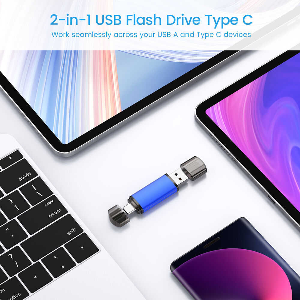 High-Capacity Dual Type-C USB Flash Drive