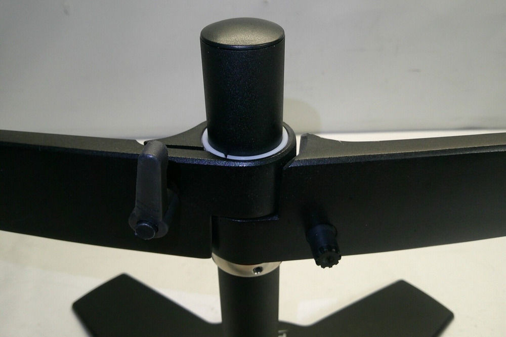 Black Planar Dual Monitor Stand