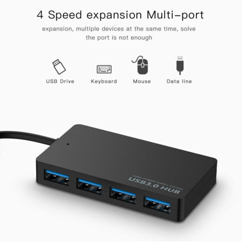 Portable 4-Port USB 3.0 Hub