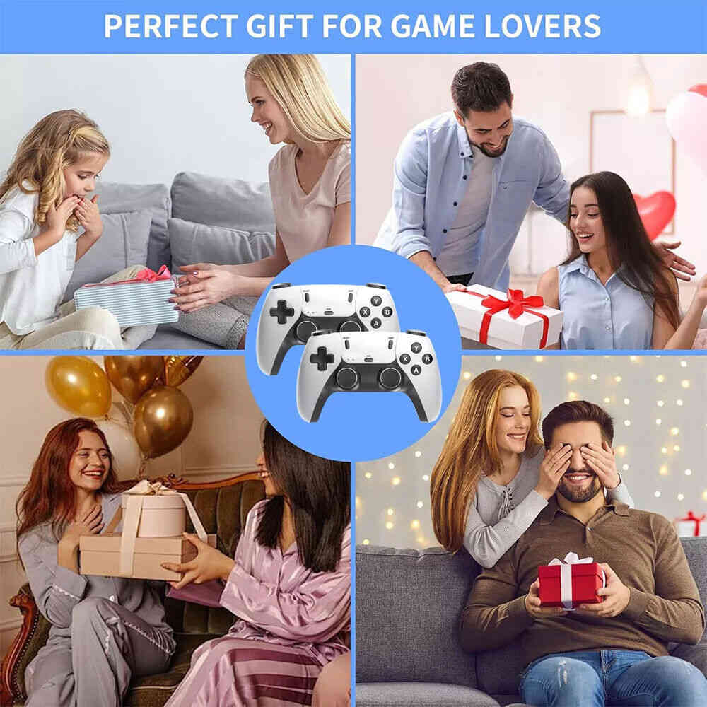M15 4K 64G HDMI TV Video Game Stick with Gamepad and 2 Wireless Controllers