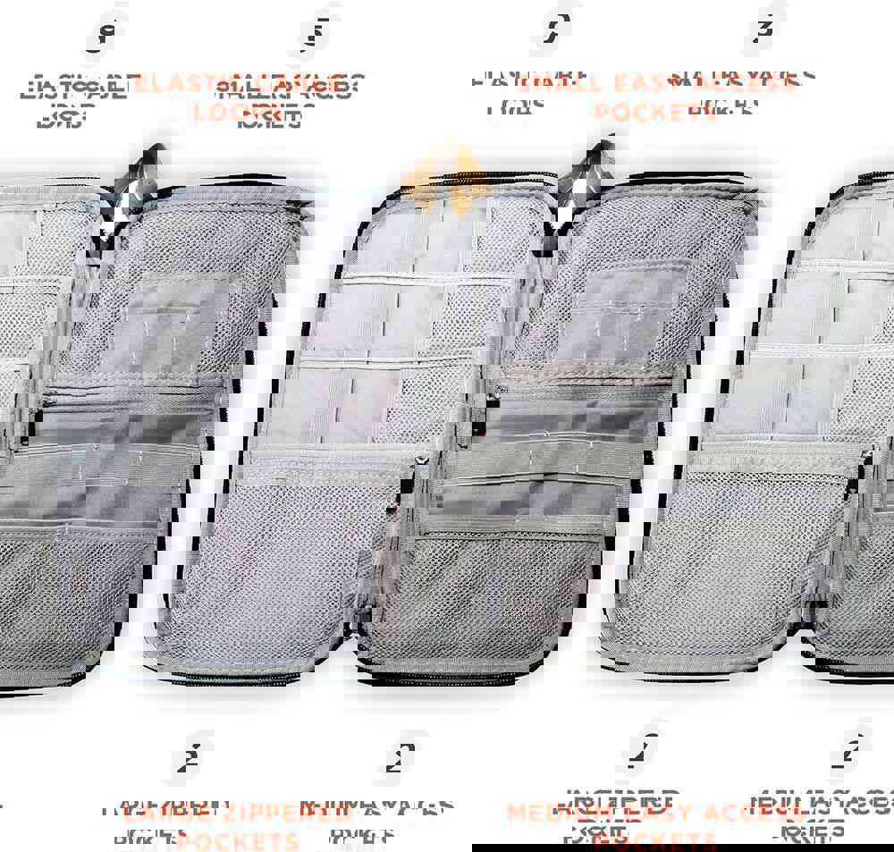 Portable Electronics Travel Cord Case Organizer