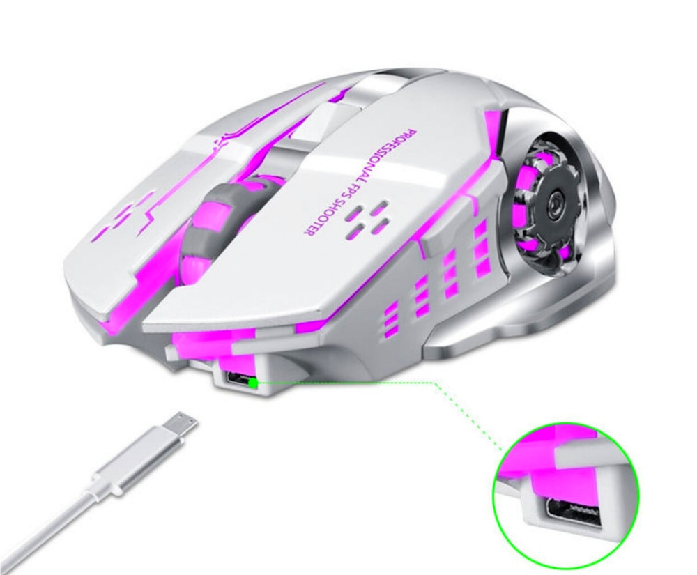 Rechargeable LED Gaming Mouse for PC and Laptop