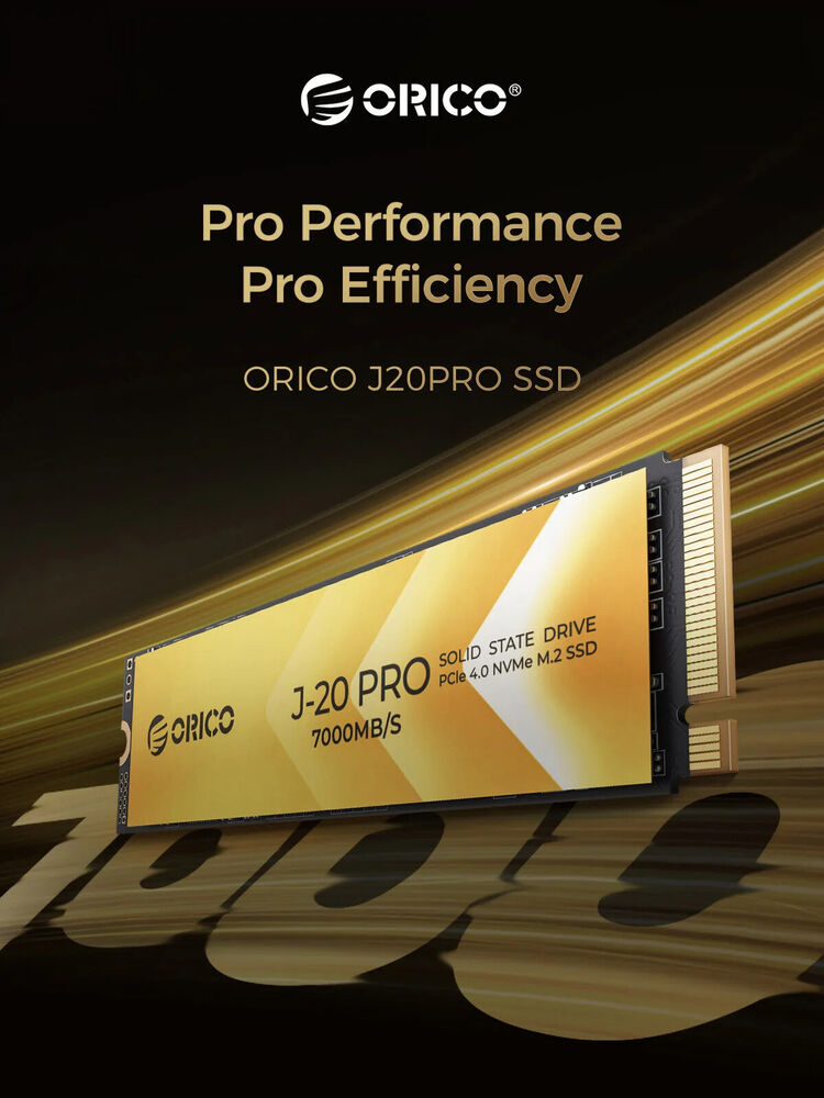ORICO 1TB M.2 NVMe 2280 SSD PCIe Gen4x3 High-Speed Internal Solid State Drive