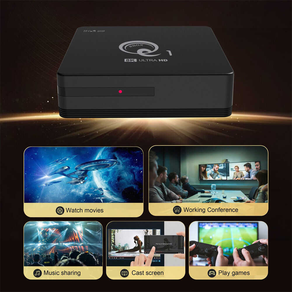 Android TV Box with 2.4G Voice Remote Control - H313 Home Network Player