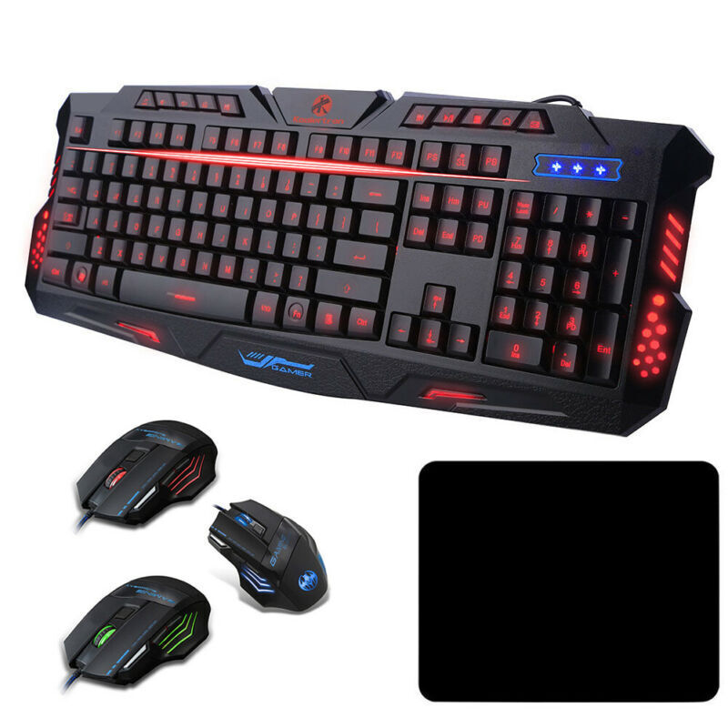 LED Backlit Mechanical Gaming Keyboard and Mouse Set