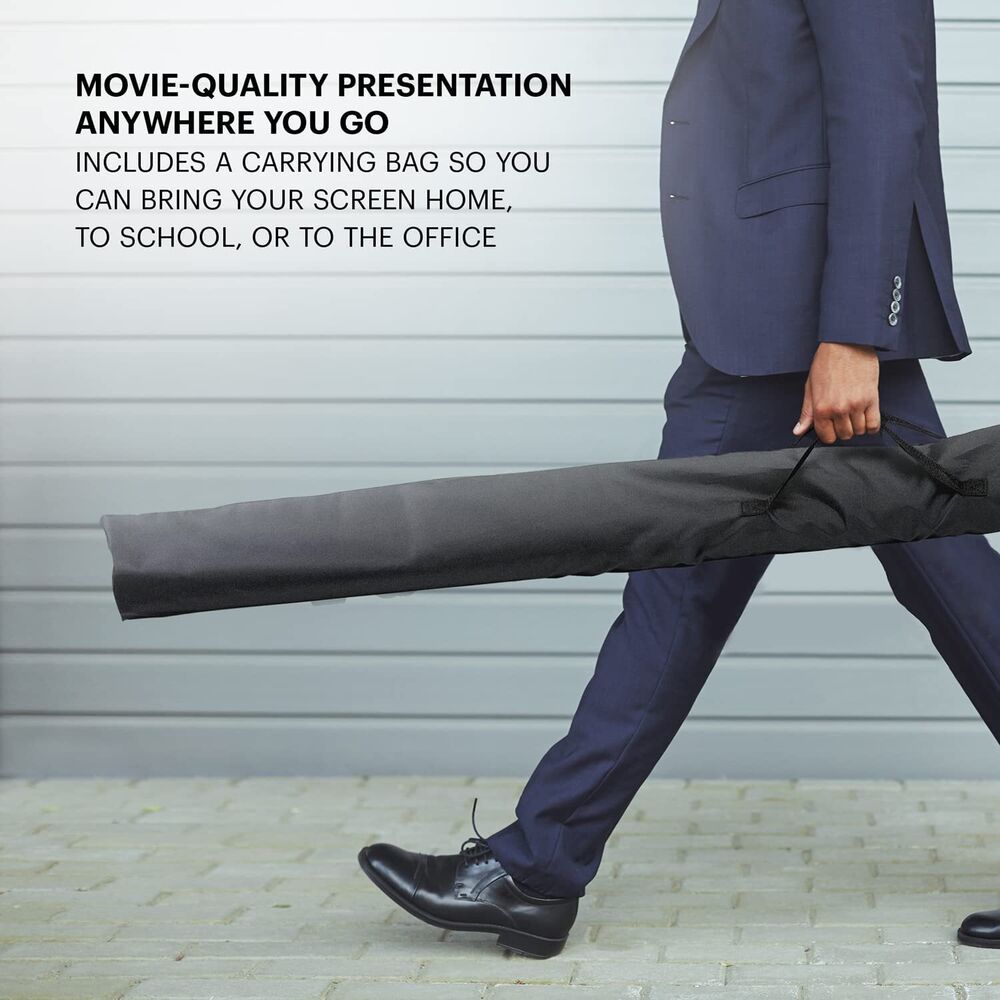 Kodak 60 Inch Portable Projector Screen with Stand and Carry Bag