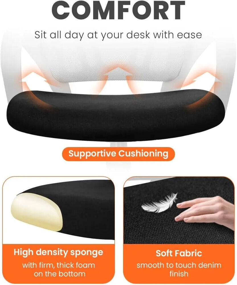 Ergonomic Mid-Back Office Chair with Lumbar Support