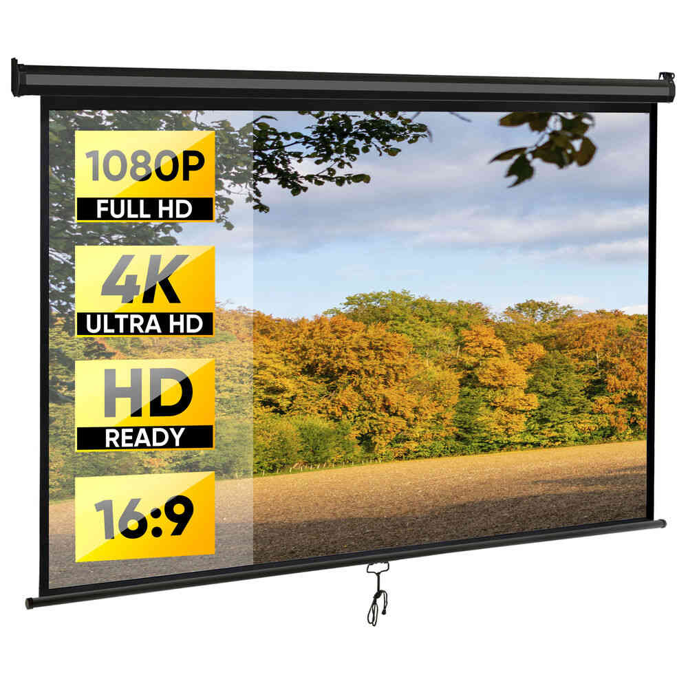 80 Inch 16:9 HD Projector Screen for Home Cinema