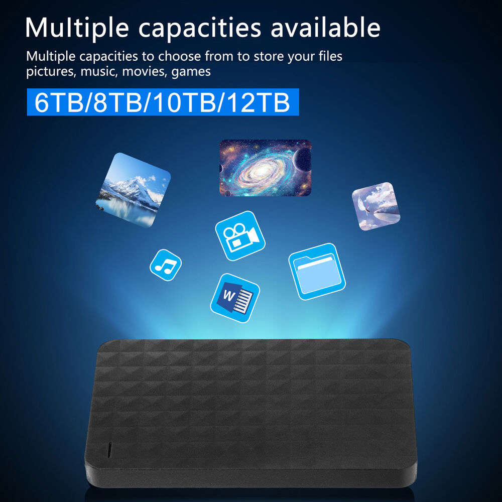 High-Speed Portable USB 3.0 External Hard Drive with Massive Storage Capacity