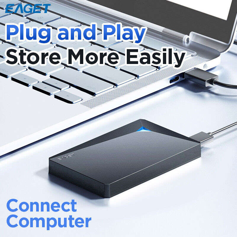 EAGET USB 3.0 External Hard Drive HDD 500GB/1TB