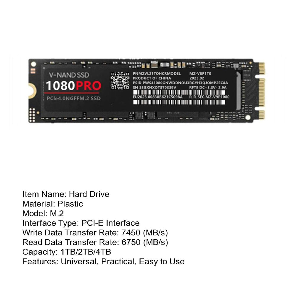 High-Speed 1/2/4TB Internal SSD