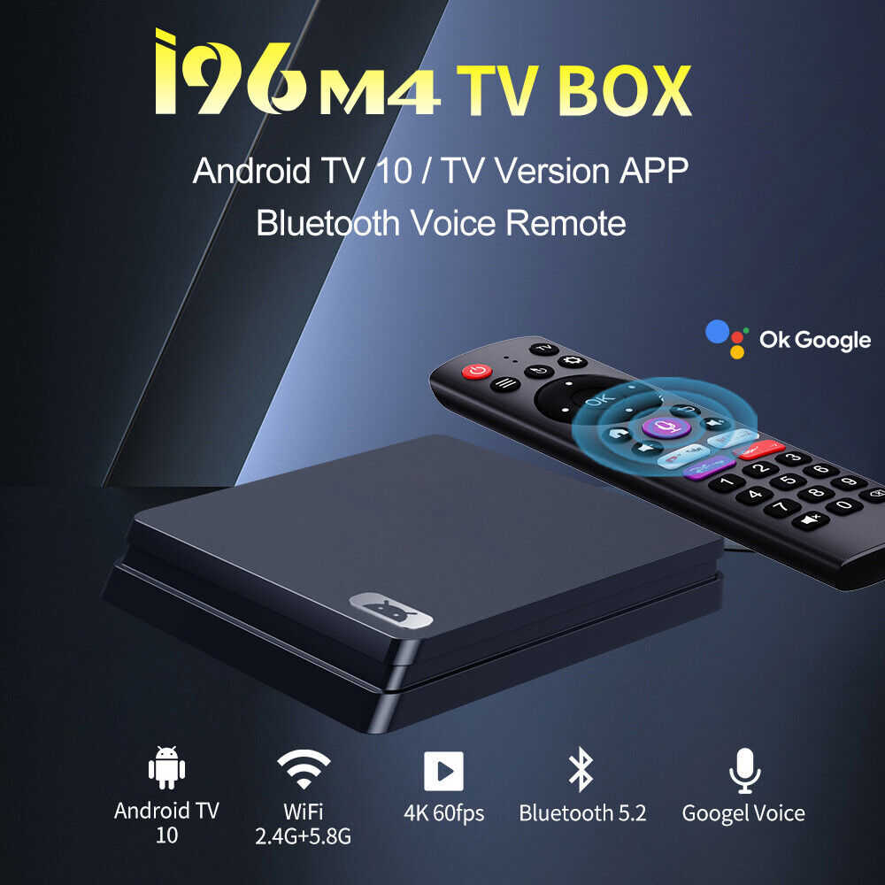 4K HDR Smart TV Box with Wifi and Wireless Screen Projection