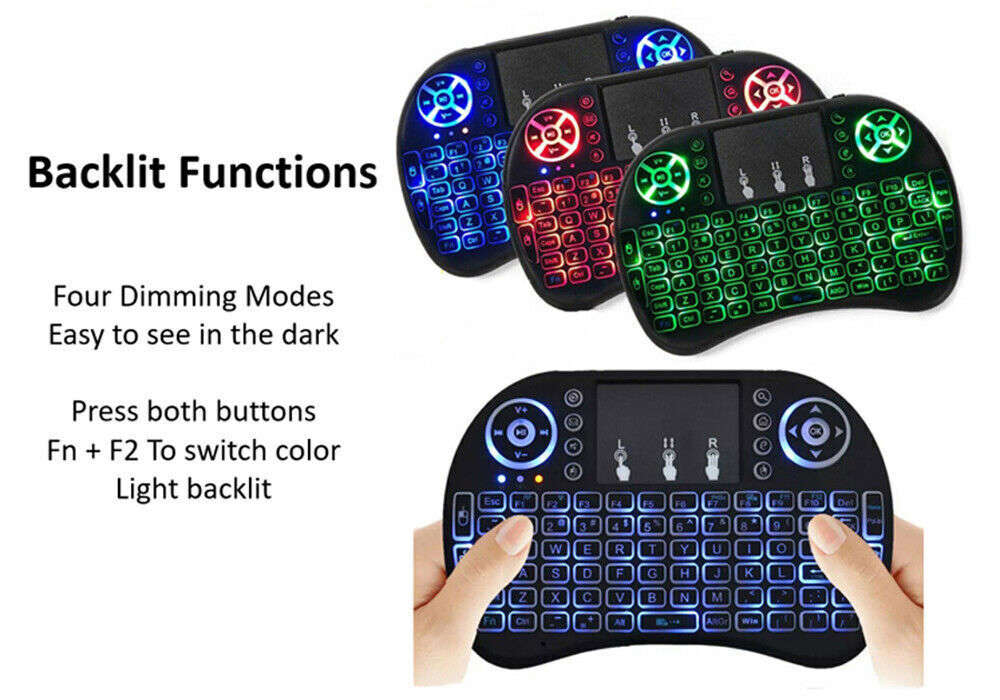 Compact Mini Wireless Keyboard with Integrated Touchpad for PC and Android TV Box