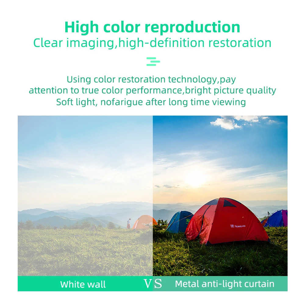 High Brightness Reflective Meta Home Outdoor Projector Screen