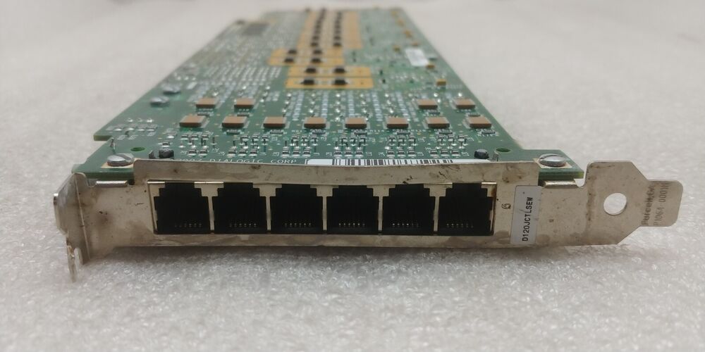 Dialogic 12-Port Analog Fax/Voice PCI Card Adapter Board D/120JCT-LS