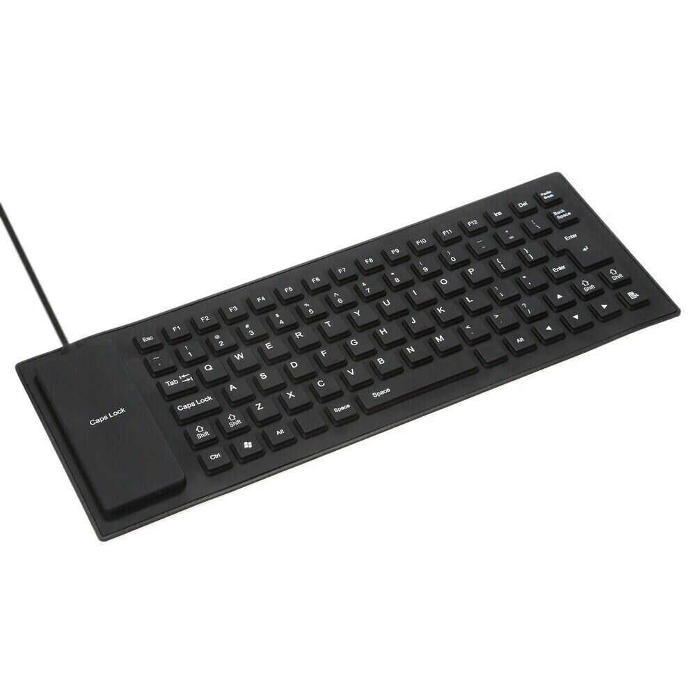 Waterproof Silicone Foldable Keyboard with USB