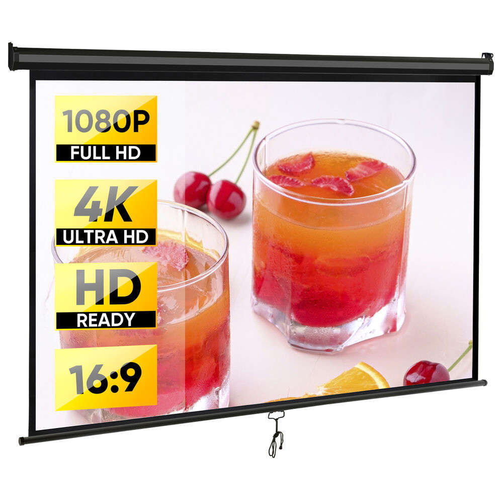 80 Inch 16:9 HD Projector Screen for Home Cinema