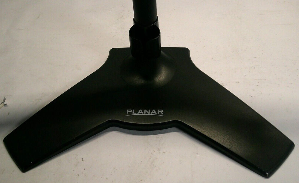 Black Planar Dual Monitor Stand