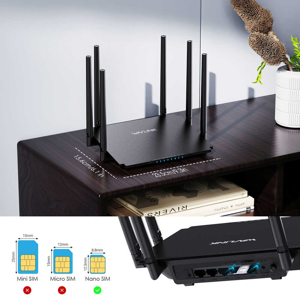 WAVLINK AC1200 AX3000 WiFi 6 Router - Dual Band Gigabit Internet Router