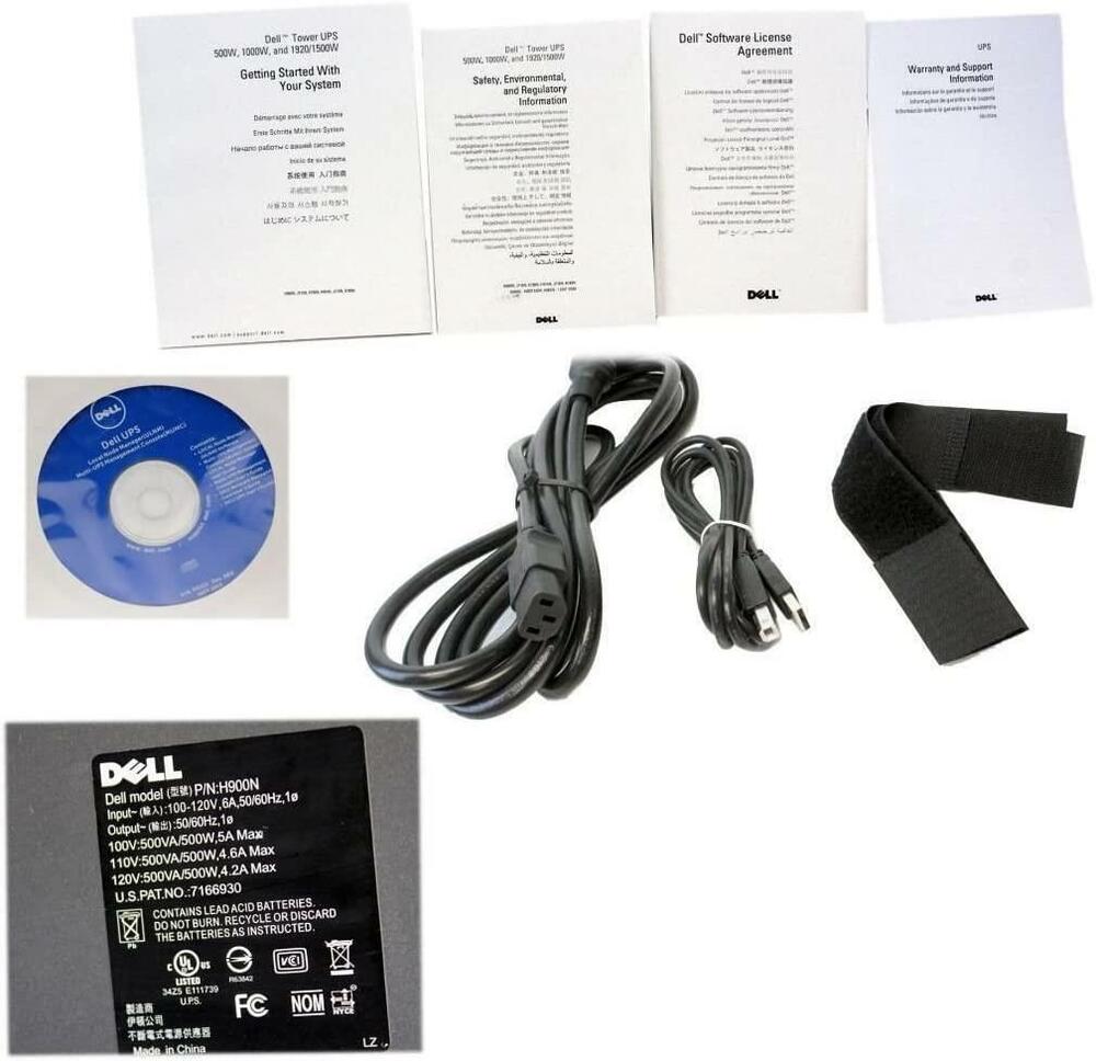 Dell Tower 500W 750VA UPS Battery Backup Power Supply
