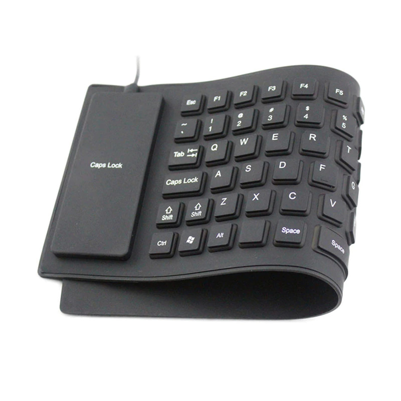 Waterproof Silicone Foldable Keyboard with USB
