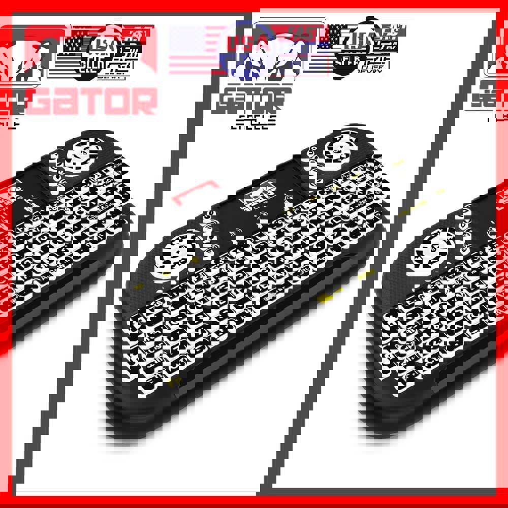 Compact Wireless Bluetooth Keyboard with Integrated Touchpad for Smart-TV, Android TV, and PC