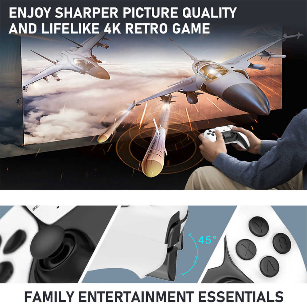 4K HDMI TV Game Stick with 64GB Storage and 30000+ Games
