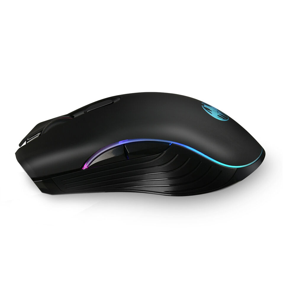 7 Color LED Backlight Wireless USB Rechargeable Gaming Mouse