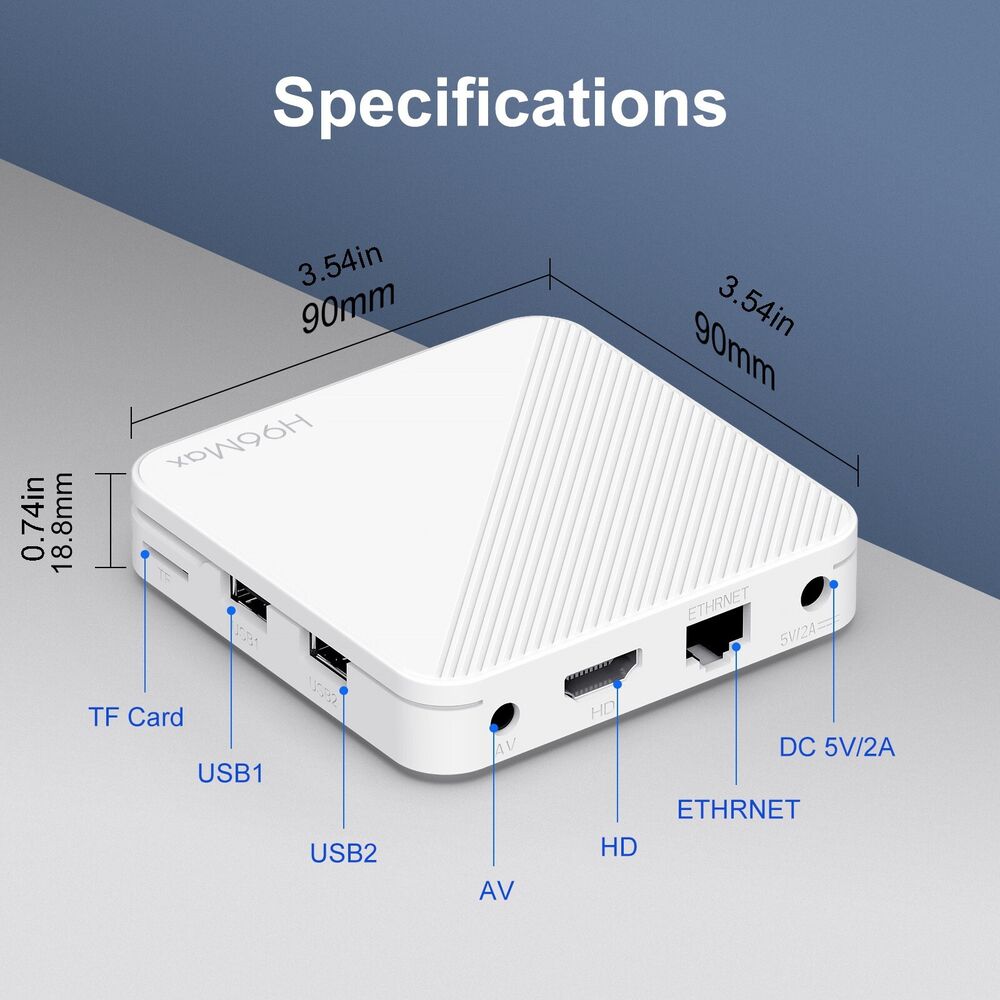Android Network H313 TV Box 4K with ATV Voice Remote Smart TV Set Top Box