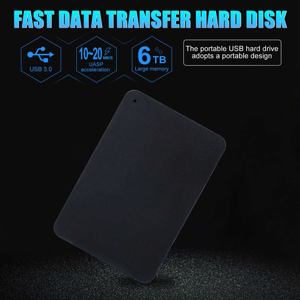 Ultra Slim USB 3.0 External Hard Drive HDD - High-Capacity Portable Storage