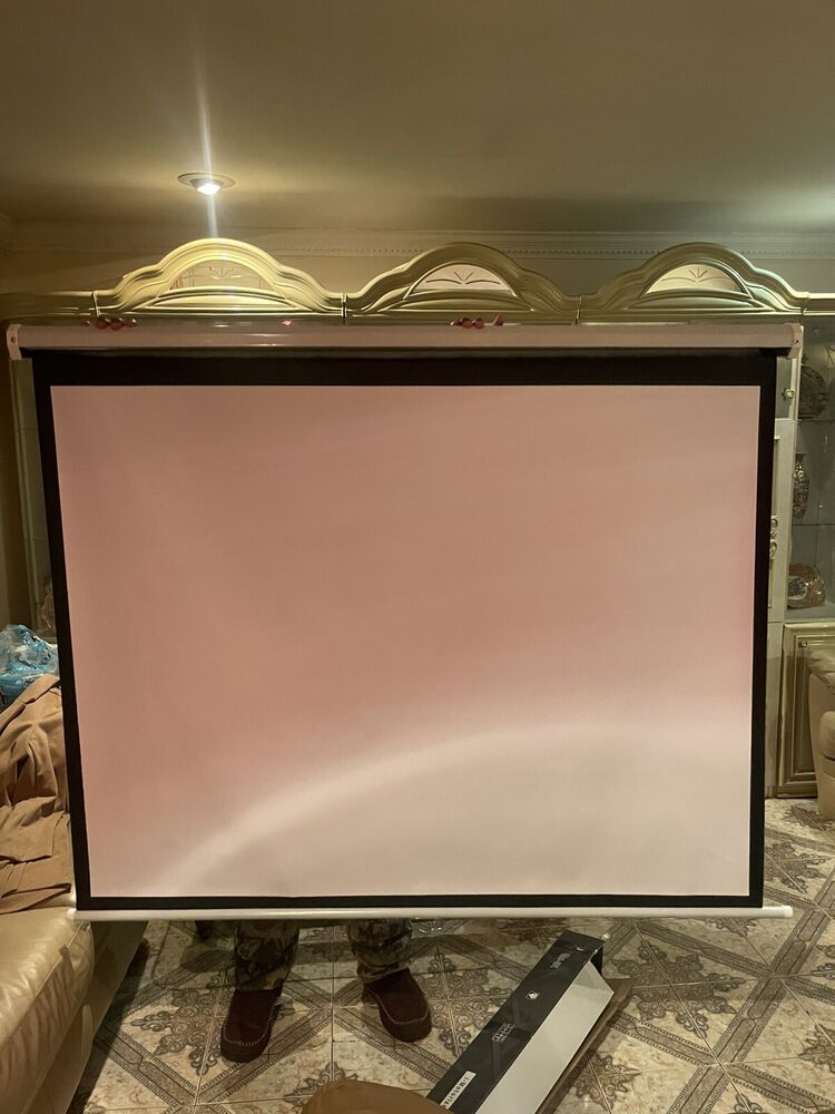 GS Projectors Model 100-8K UHDTV Projector Screen - 60 x 72