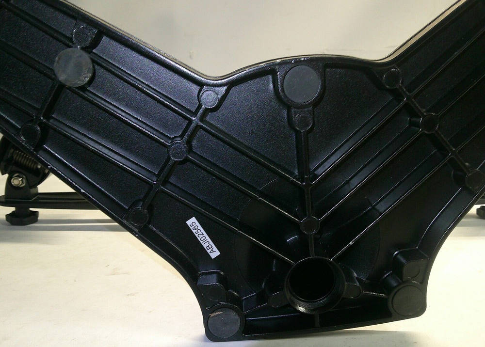 Black Planar Dual Monitor Stand