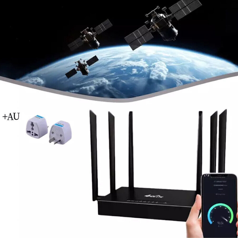 Ultra Link Free WiFi Router with 6 Antennas for Unlimited Satellite Internet