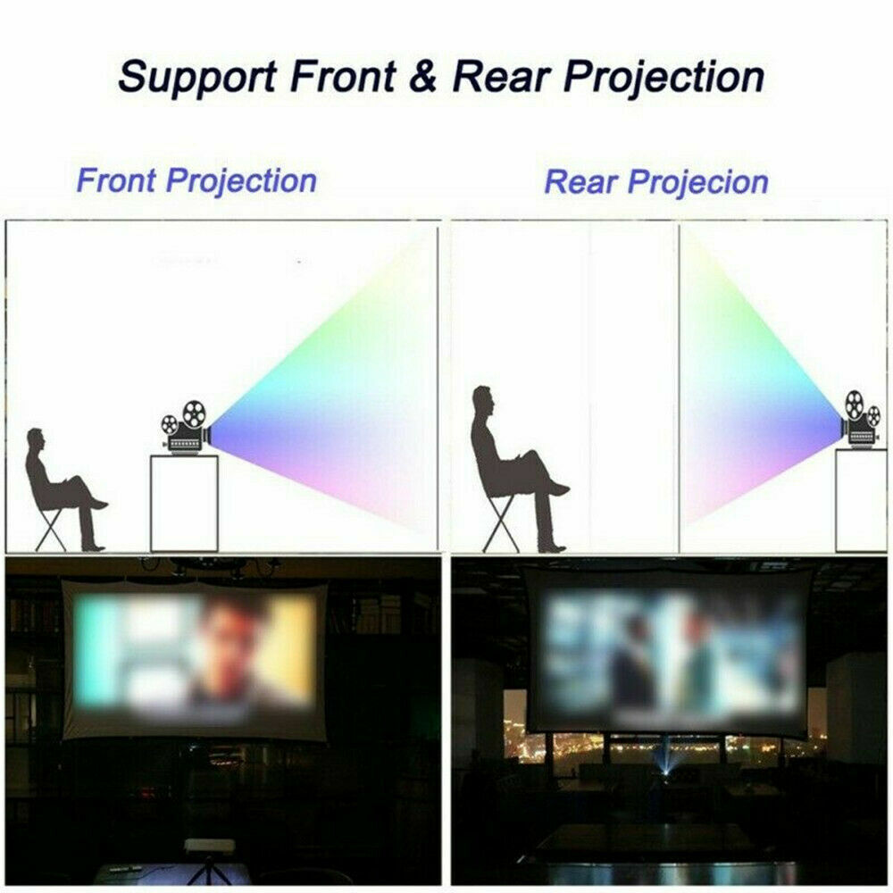 Portable Foldable Projector Screen for Outdoor and Home Cinema