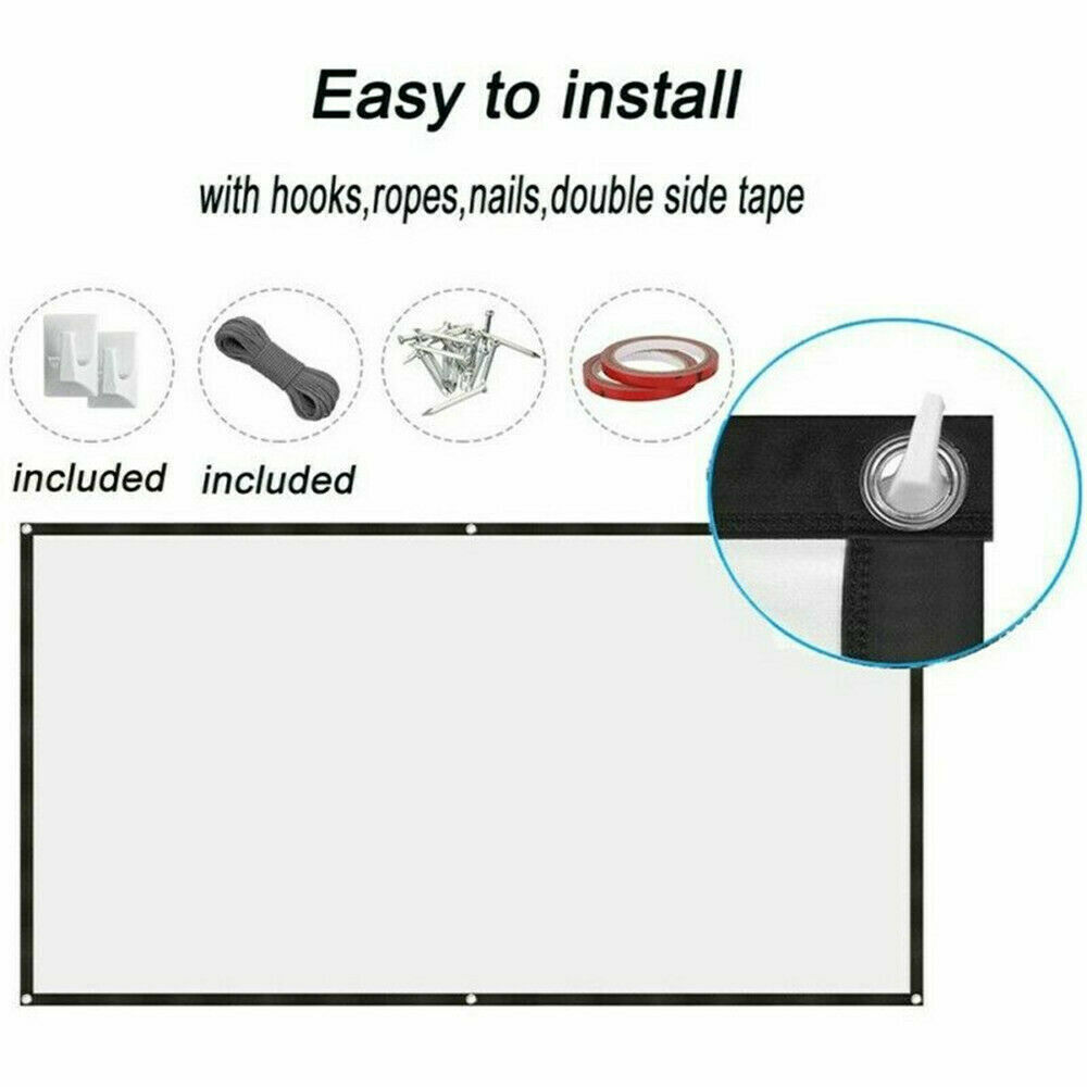 Portable Foldable Projector Screen for Outdoor and Home Cinema