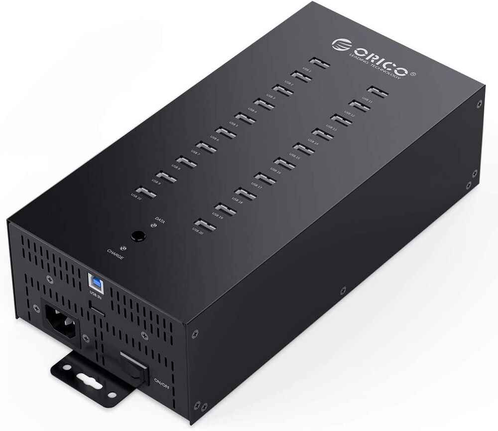 ORICO 20-30 Ports USB 2.0 Metal Hub Industrial Commercial 300W Powered Data Hub
