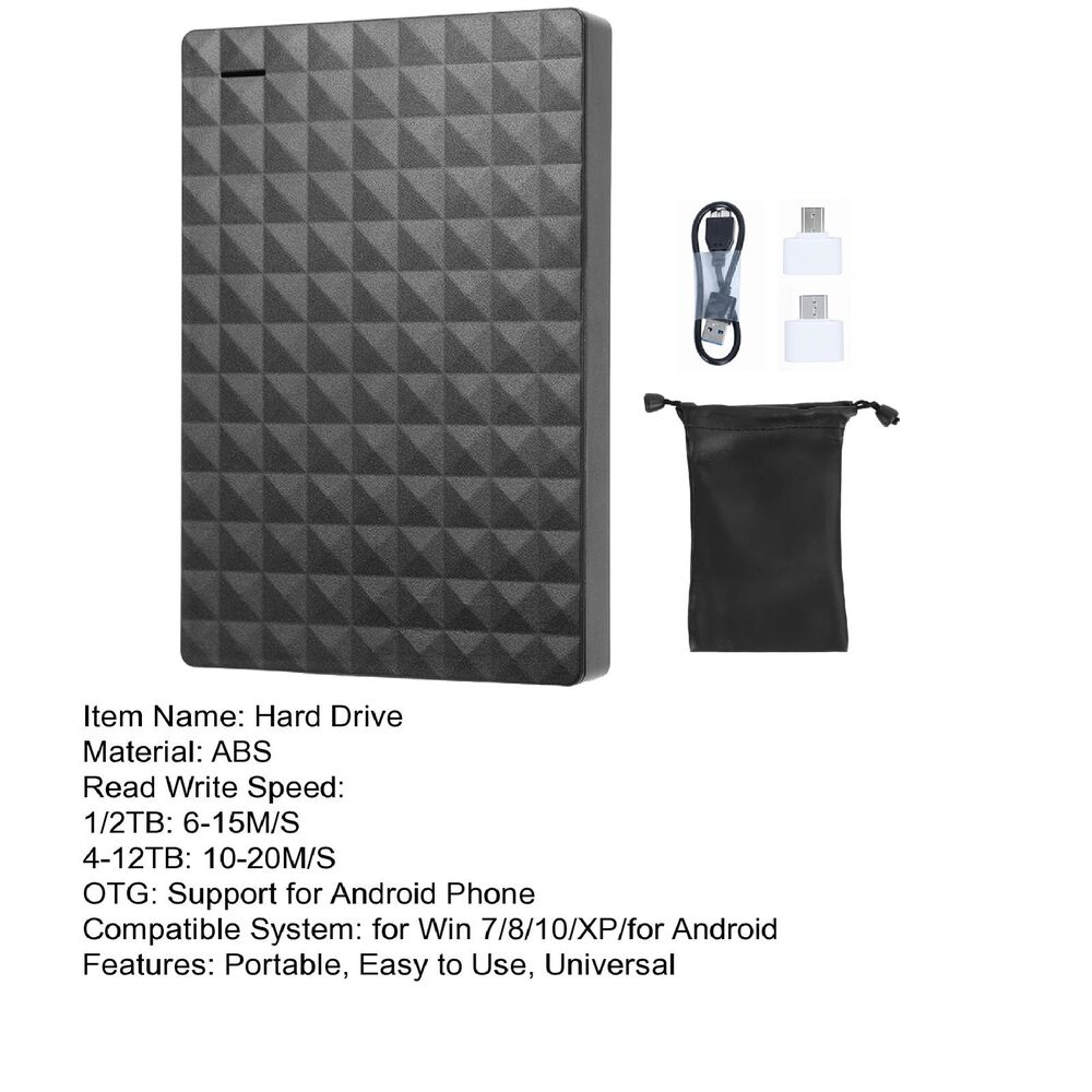 High-Speed Portable USB 3.0 External Hard Drive with Massive Storage Capacity