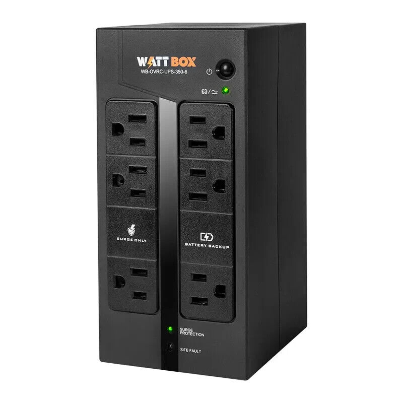 WattBox WT-OVRC350U UPS and Battery Pack with 6-Outlets