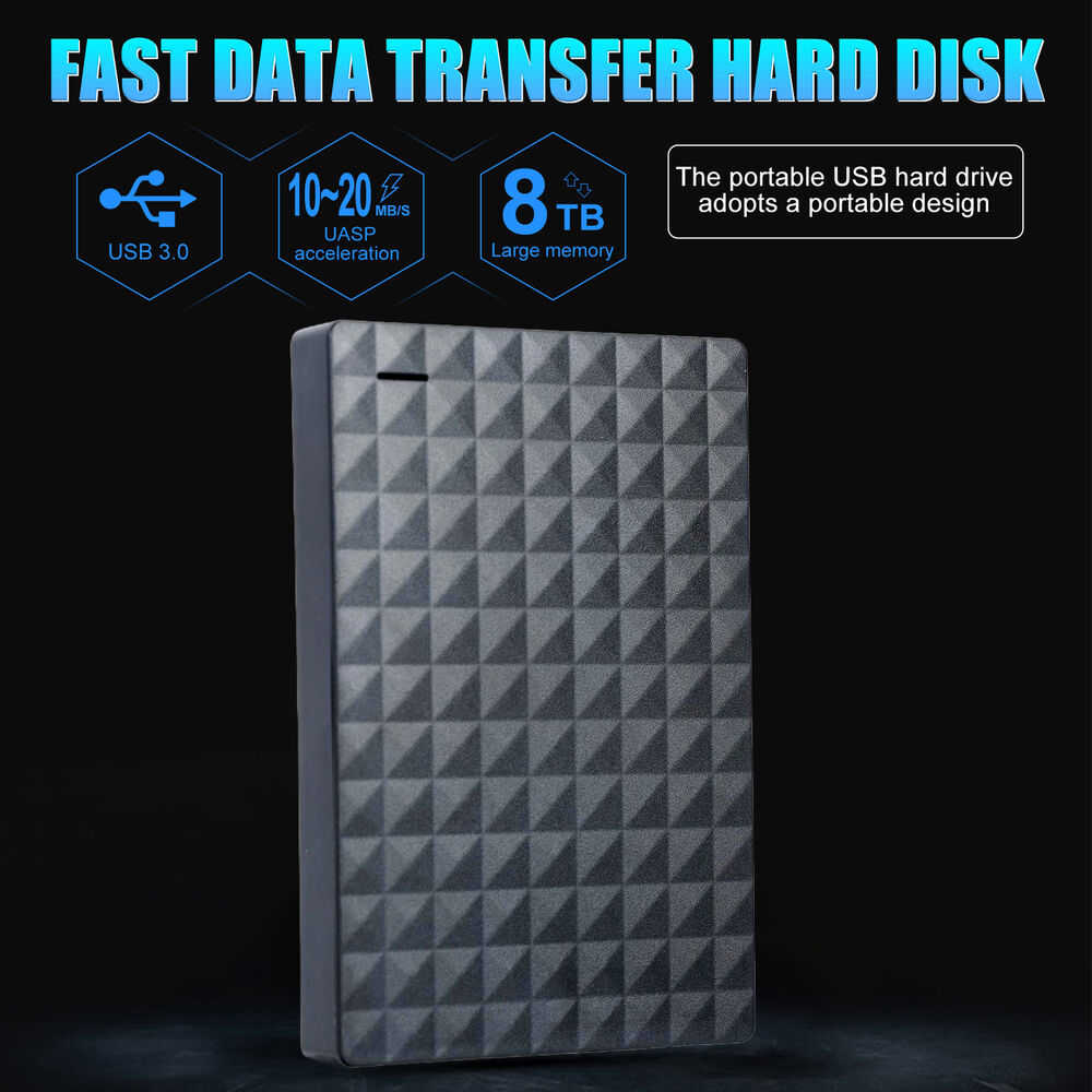 High-Speed Portable USB 3.0 External Hard Drive with Massive Storage Capacity