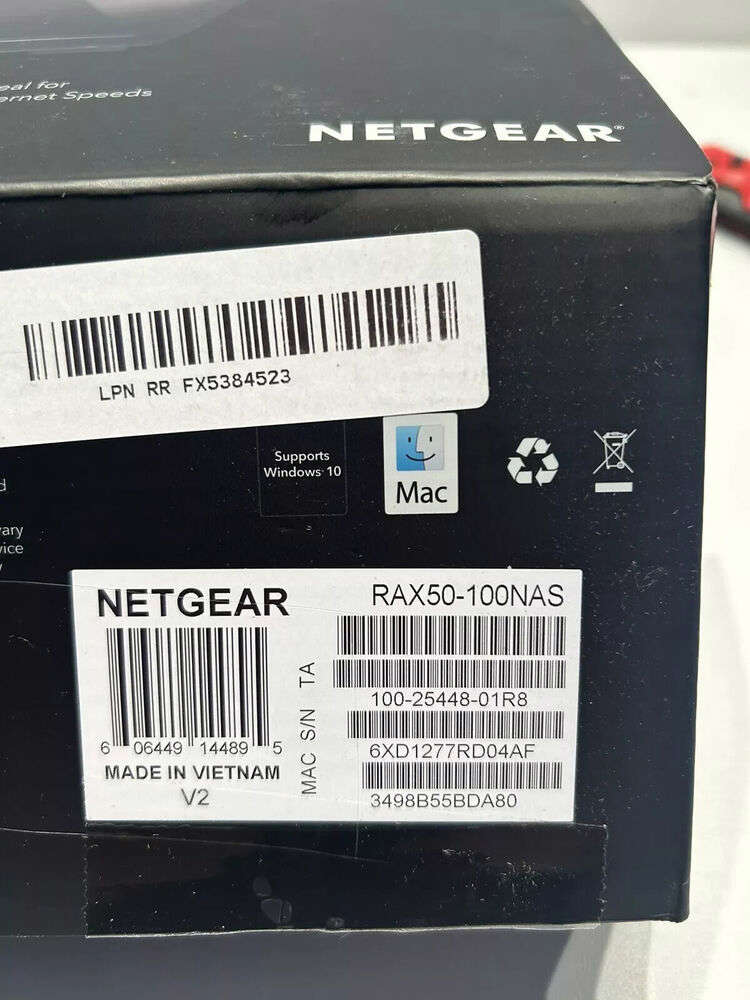 NETGEAR RAX50 Dual-Band AX5400 Wi-Fi 6 Router