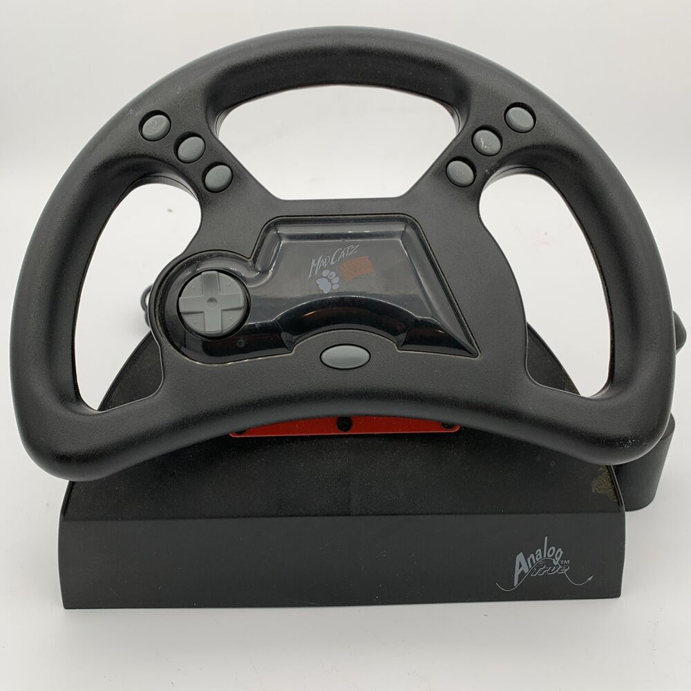 Mad Catz Analog Steering Wheel Controller for PC Computer Joystick Serial Port