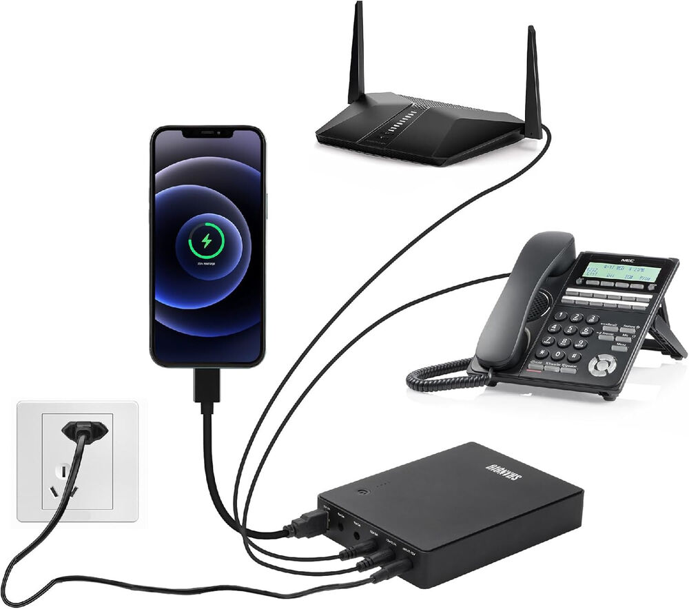 Shanqiu Mini UPS Battery Backup for Router and Modem