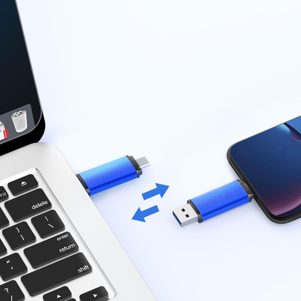 High-Capacity Dual Type-C USB Flash Drive