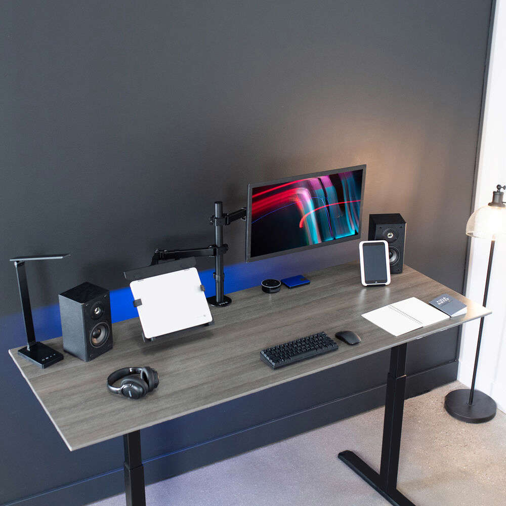 VIVO Full Motion Monitor and Laptop Desk Mount VESA Stand for 13-32 Screens