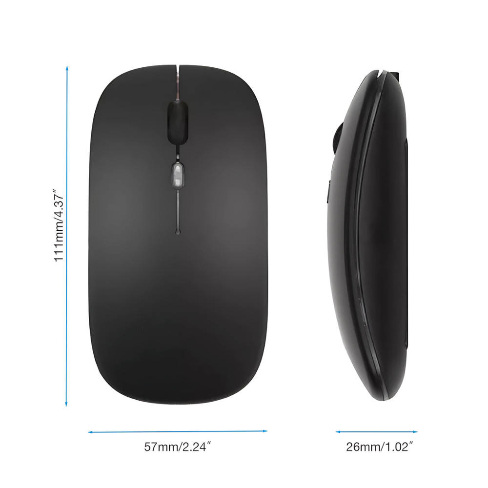 2.4GHz Wireless Optical Mouse with USB Rechargeable and RGB for PC and Laptop
